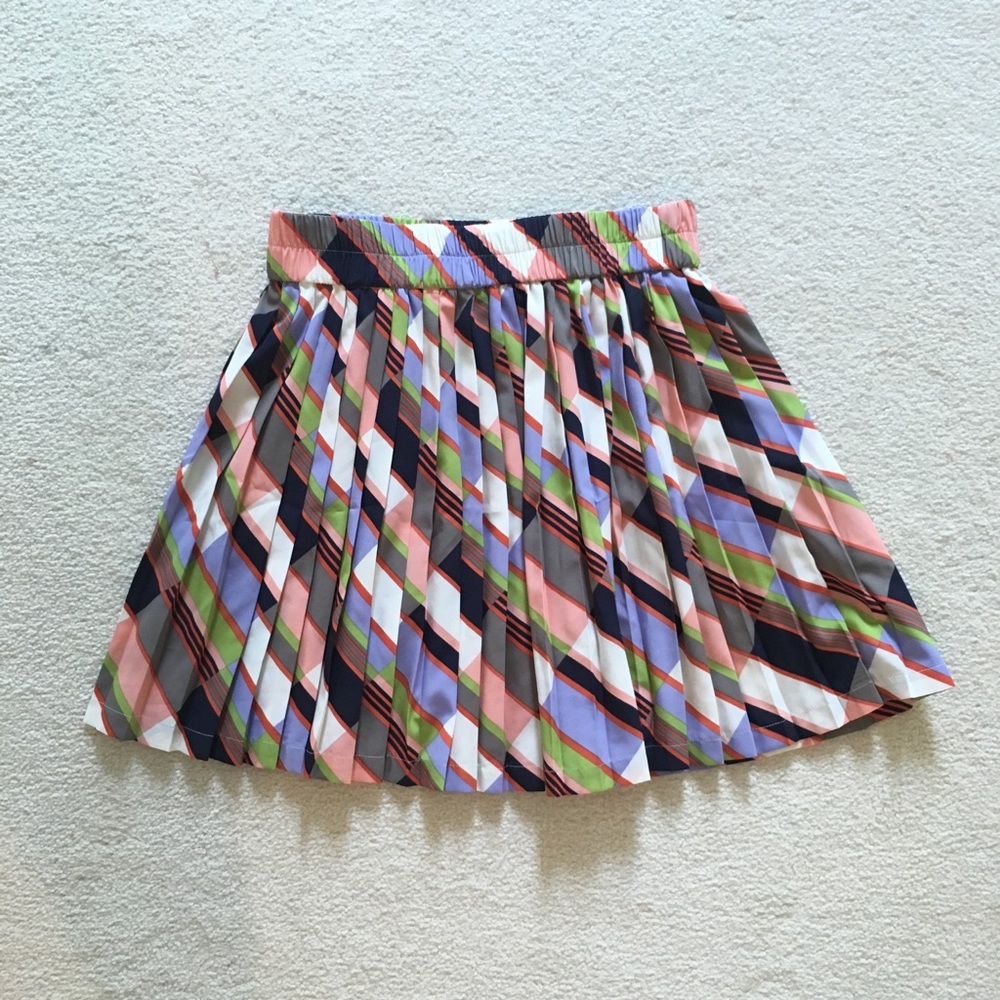 Banana Republic Multi-Color Pleated Skirt